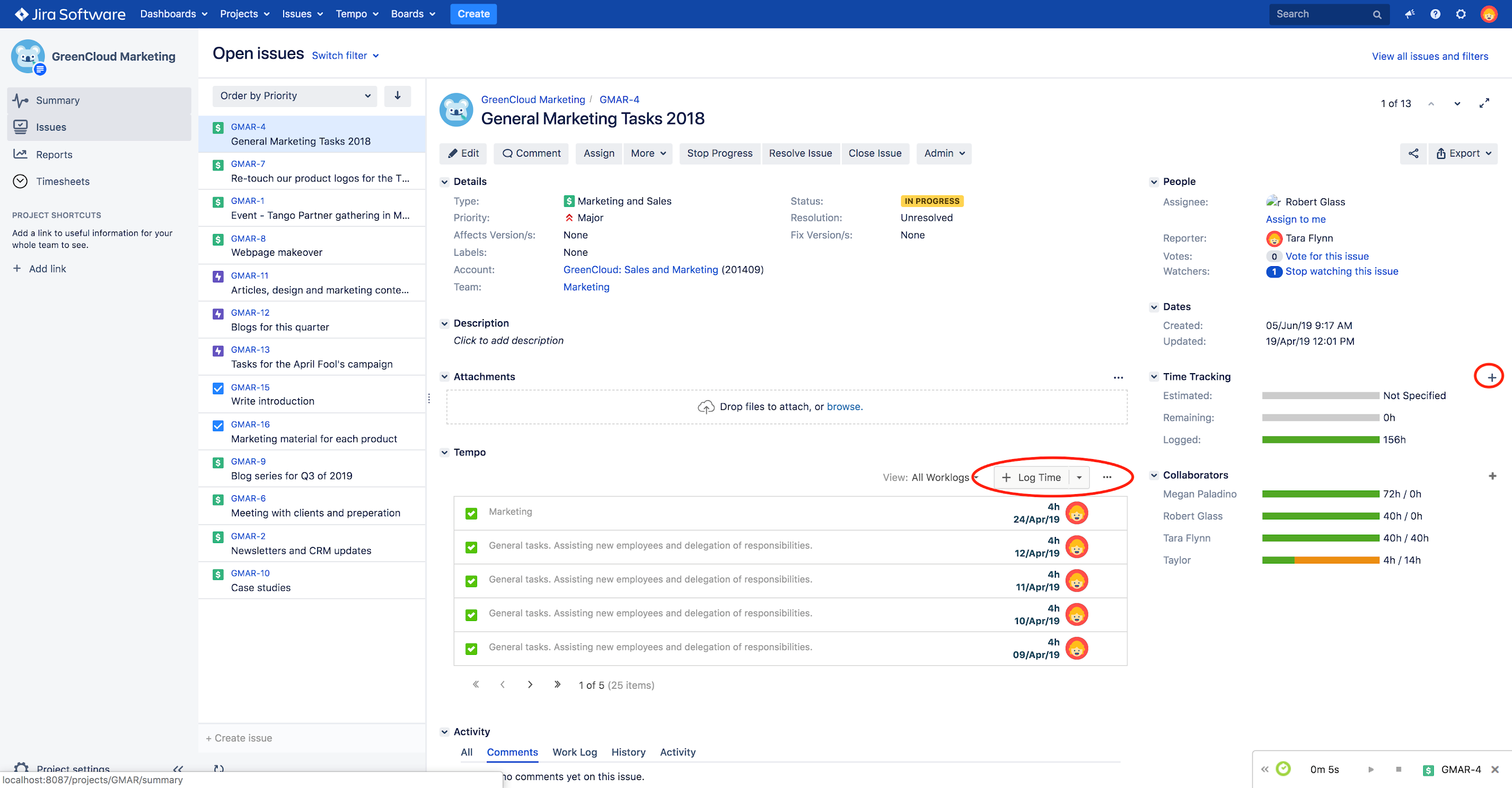 ¿Cómo hacer imputación de horas en Jira con Tempo Timesheets?